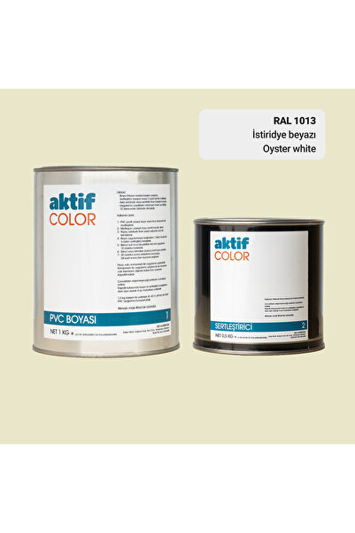 Aktif Color RAL 1013 - Istiridye Beyazı / Aktif Color Pvc Boyası (Pimapen Boyası) 1,5 Kg / Bej ve Sarı Tonlar