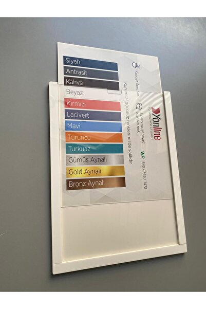 Yönline 3-Piece A4 White Certificate Frame Self-Adhesive Foil 24X31 cm Modern Practical Use