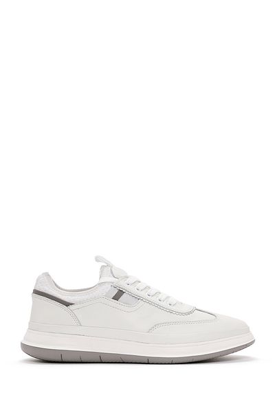 Derimod Men's White Lace-Up Leather Sneaker 24Sfd623318