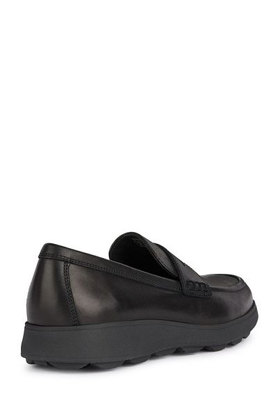 Geox Men's Black Spherica Ec10 Leather Casual Loafer U45Ghc00043C9999