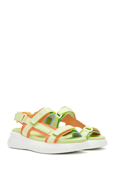 Derimod Green Ankle Strap Thick Sole Women's Sandals - 24sfe485114