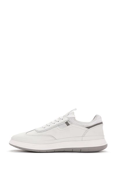 Derimod Men's White Lace-Up Leather Sneaker 24Sfd623318