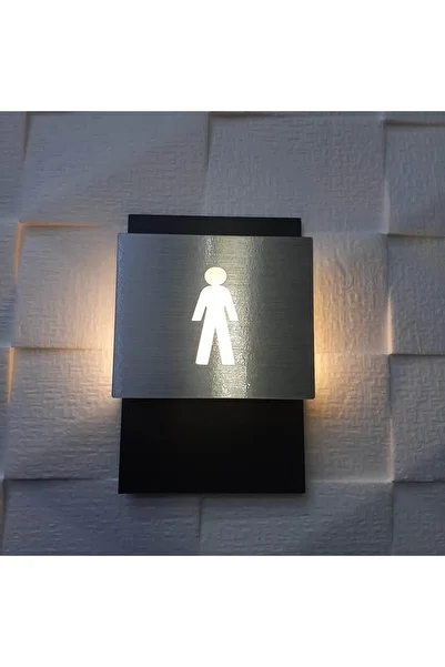 Yönline Men's Ikon Illuminated Wc Direction Sign