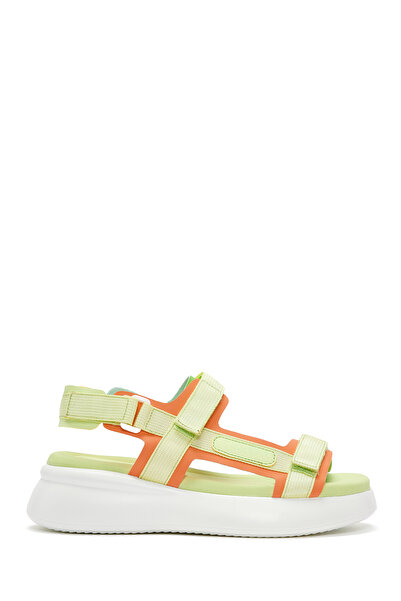 Derimod Green Ankle Strap Thick Sole Women's Sandals - 24sfe485114