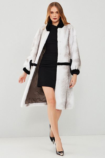 Derimod Aspen Women's White Teddy Coat 23Wgd5166Ff