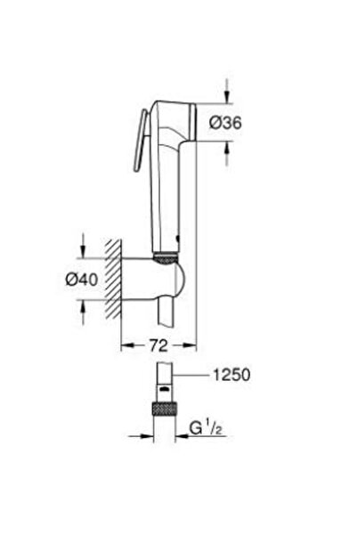 Grohe Tempesta F Bidet Shower - 27513Al1