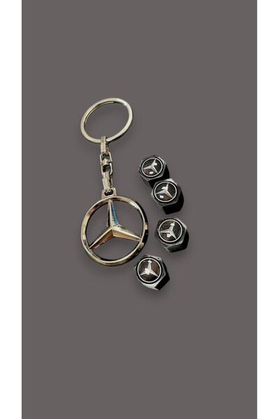 STİLİX GARAGE Mercedes compatible metal keychain car keyring silver 1. Qualit...