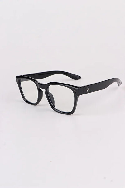 Chunky Frame نظارات سوانكي للجنسين ذات صورة شفافة باللون الأزرق