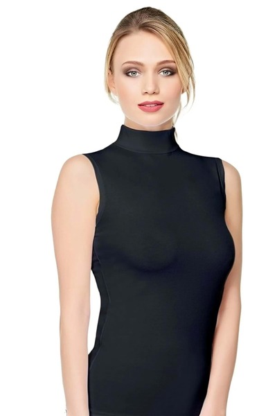 Belinay 0995 Μαύρο μπλουζάκι με μηδενικό μανίκι M