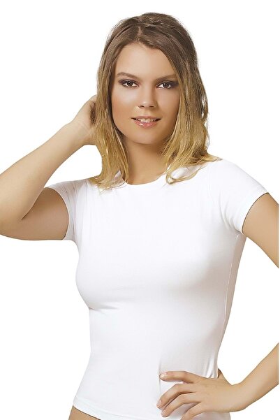 Belinay 0884 قميص داخلي بأكمام قصيرة باللون الأبيض مقاس XL