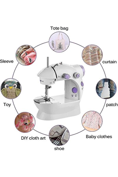 Genel Markalar Mini Ev Dikiş Makinesi Pedallı Sewing Machine
