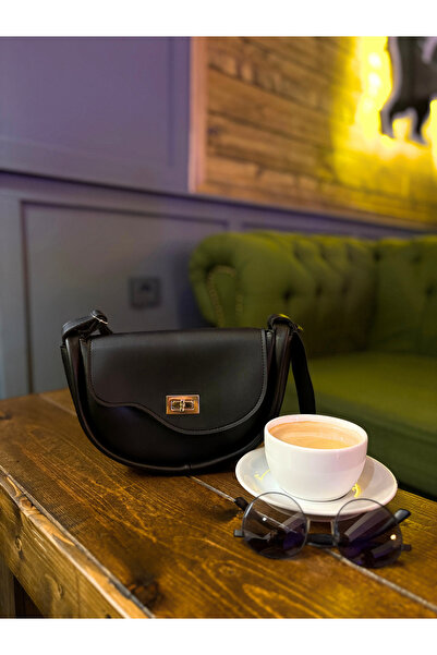 Elory Grace Geantă de umăr neagră Slant pentru femei – Noul sezon, husă cu croială specială, curea reglabilă