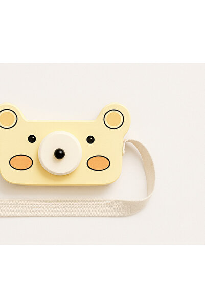 tinyminywoods sevimli ayıcık ahşap fotoğraf makinası bebek odası dekoratif oyuncak