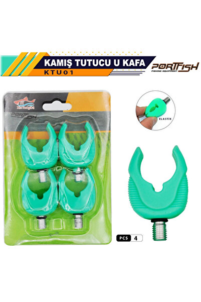 Port Fish Portfish Kamış Tutucu U Kafa 4 Adetli
