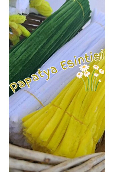 hobidaşım 30’lu Şönil Seti – Papatya Esintisi (Haki Yeşil, Beyaz, Klasik Sarı) Her Renkten 10 Adet