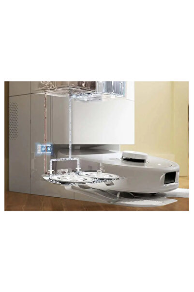 Roborock Çöp İstasyonlu Akıllı Robot Süpürge Beyaz