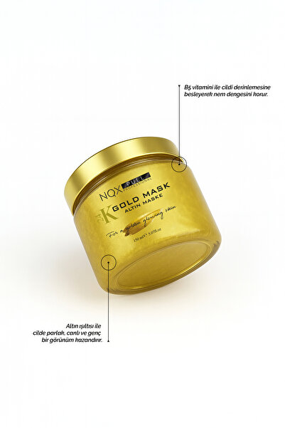 NQX PULL Altın Maske Gözenek Sıkılaştırıcı Gold Soyulabilen Altın Maske B5 Vitamin Genclik Maskesi 150 ml