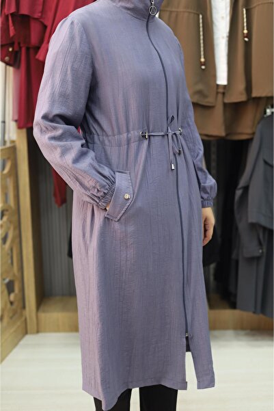 BERELANCE ÇİLEK KUMAŞ FERMUARLI BELDEN BAĞLAMALI YAZLIK KAP