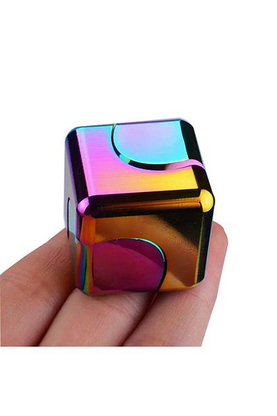 LRS STORE All Metal Stress Wheel Smoothly Rotating Stress Cube High Quality Fidget Spiner Fidget Cupe