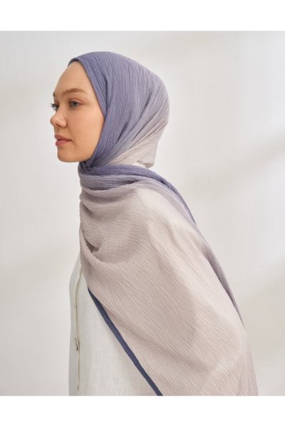 ARMANDA Muslin Tie-Dye Shal - Night Blue-Stone