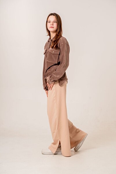 HAUSEkids 8-15 Years Premium Velvet Cotto Girl's Suit -Mocha-