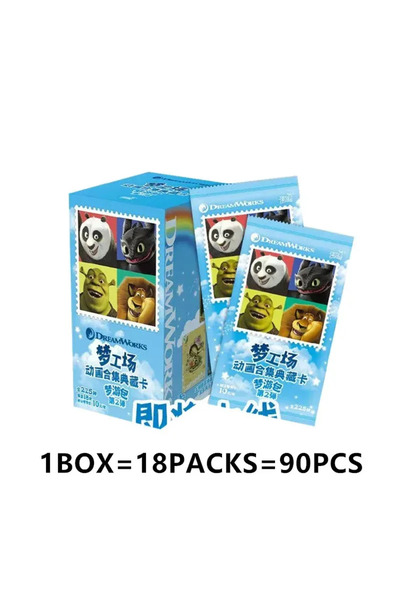 KAYOU مجموعة بطاقات الرسوم المتحركة B-1BOX من DreamWorks Studios: كونغ فو بان...