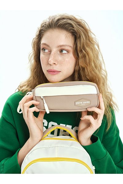 Pierre Cardin School Bag with 1000 Pens Beige