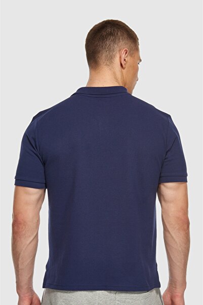 New Balance Lifestyle Men's Navy Blue Pique Polo Neck T-Shirt - Mnt3415-Avi
