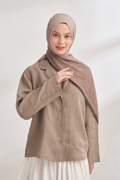 ARMANDA Muslin Tie-Dye Shal - Mink-Stone