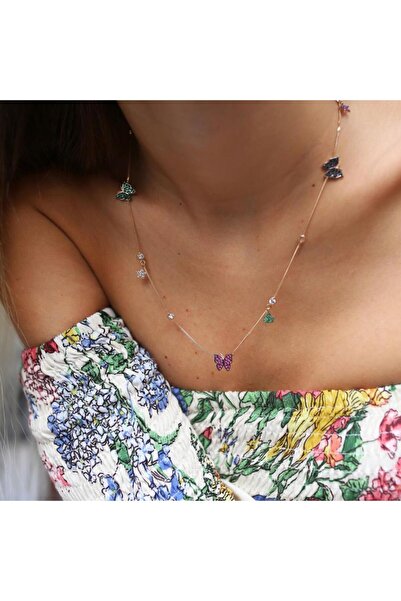 ByGoldenHouse Büyük Boy Kelebek Vadisi Kolye
