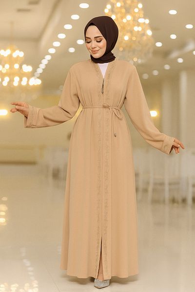 Neva Style Zippered Skin Hijab Abaya 45297Ten