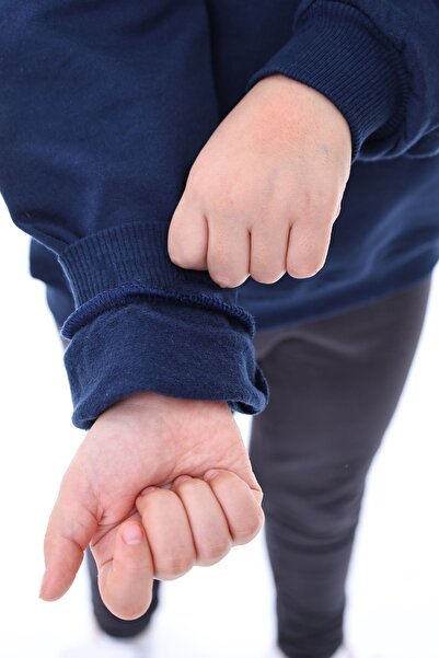 ZUZUNGA Basic Crew Neck Children's Sweatshirt 3-10 Years Cream