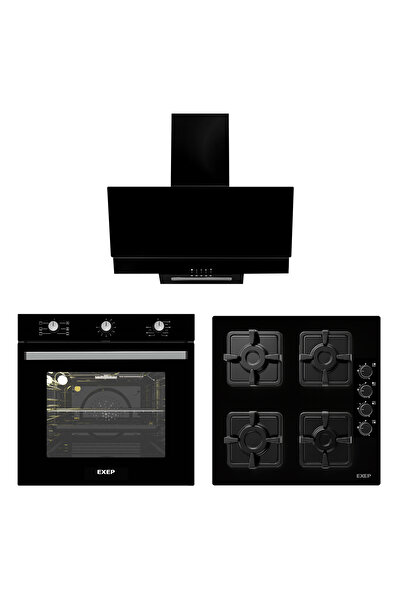 Exep Eco Line Siyah 3 Lü Ankastre Set (ed401-eo320-ef240)