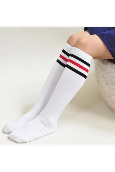 SeaBubbles Koton Striped Girl's Knee Socks