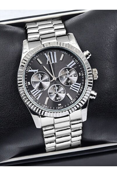 Leerybee Özel Kutulu Gümüş Özel Seri Metal Erkek Kol Saati Arkadaşa Abiye Sev...