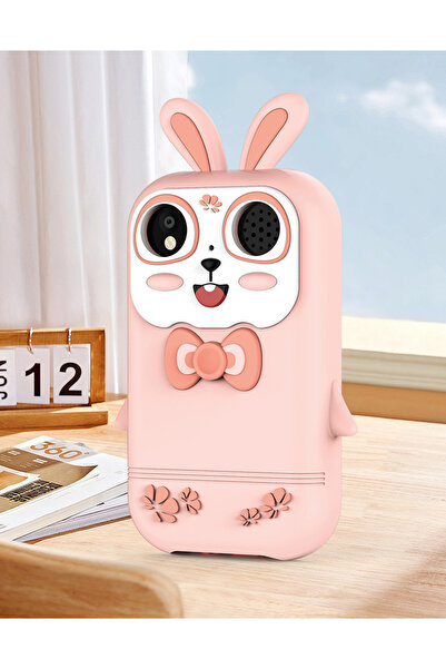 zyteq Telefon pentru copii Q13, IPS de 2,8", cameră 1080P, jocuri, MP3, lanternă, control parental, roz