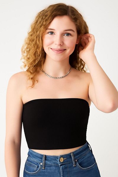HAKKE Seamles Strapless Crop Bustier