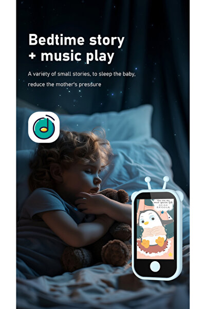 zyteq Telefon pentru copii Q13, IPS de 2,8", cameră 1080P, jocuri, MP3, lanternă, control parental, roz