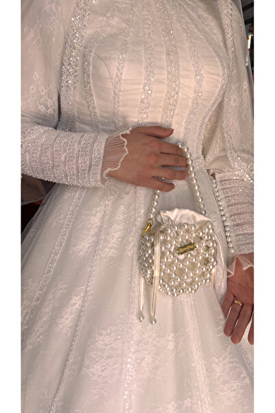 Rose İnci boncuk çanta davet,nikah,gece,gelin her makanlara uygun