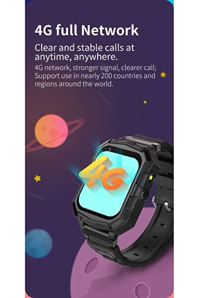 zyteq Maxtop Kids 4G Smartwatch, Video Call, GPS, SOS, IP67, Face Unlock, 4 Days, Pink