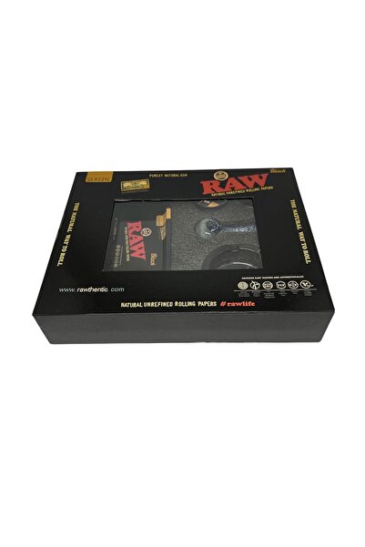RAW (Hediyeli) Yeni Premium 5 Parça Duman Smoking Set