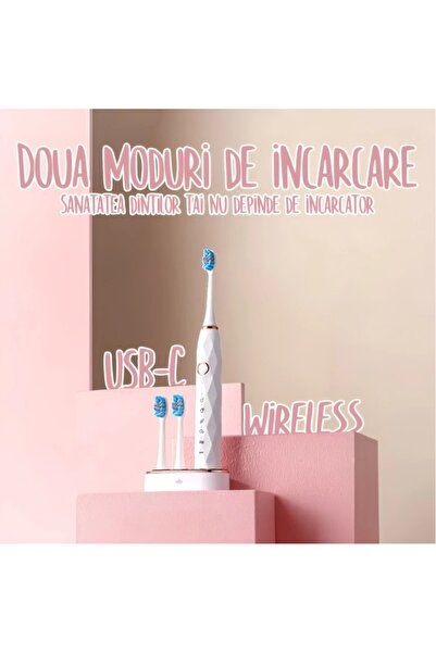 Full Abundance Ηλεκτρική οδοντόβουρτσα A6S+PLUS Sonic με νέο αισθητήρα, 5 λει...