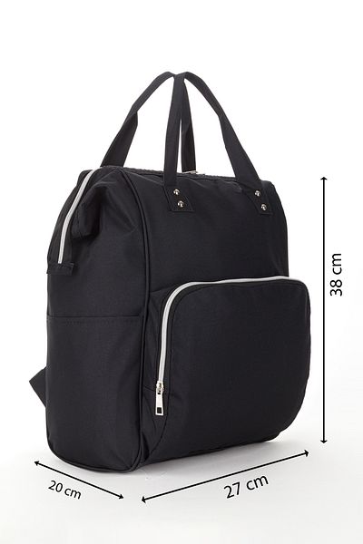 L&M LEGAS MODA Black Color Baby Bag