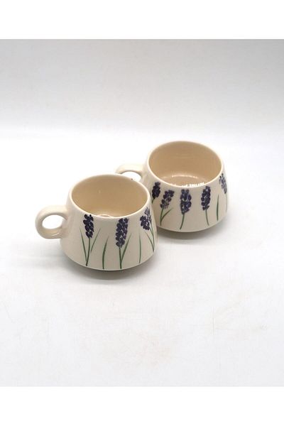 Tardan Betty Ceramic Cup - Lavender - 230 ml 2 Pieces