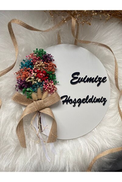 HOBİ55 30 cm Μικτό Cipso - Ξύλινο Στολίδι Πόρτας