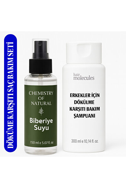 DOA KOZMETİK Doa Kozmetik Dökülme Karşıtı Erkek Saç Bakım Seti – Biberiye Suy...