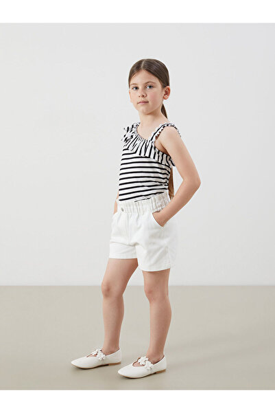 LC Waikiki Pantaloni scurți de bază pentru fete cu talie elastică