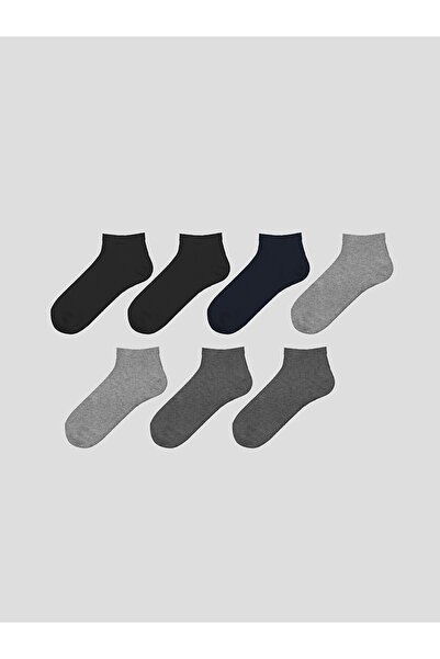 LC Waikiki Mixed Men's Bamboo Booties Socks 7-Pack