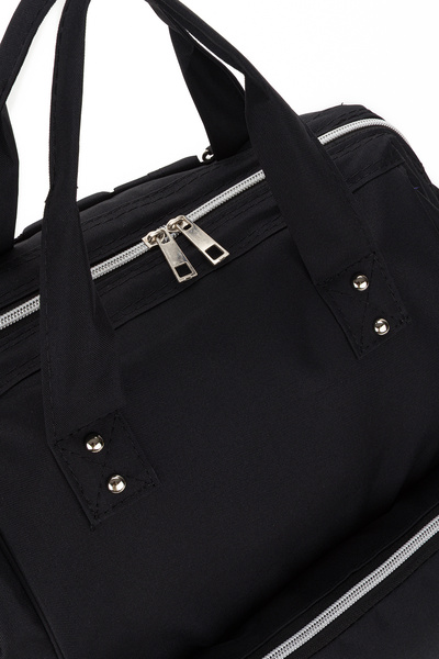 RUBBAG Mother Baby Care Backpack with Thermal Bottle Holder and Stroller Hanger