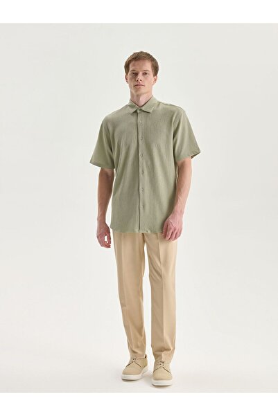 LC Waikiki Ανδρικό πουκάμισο με κοντό μανίκι New Season Regular Fit - S5EC97Z8